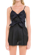 Load image into Gallery viewer, Colorblock Double Front Tie Romper
