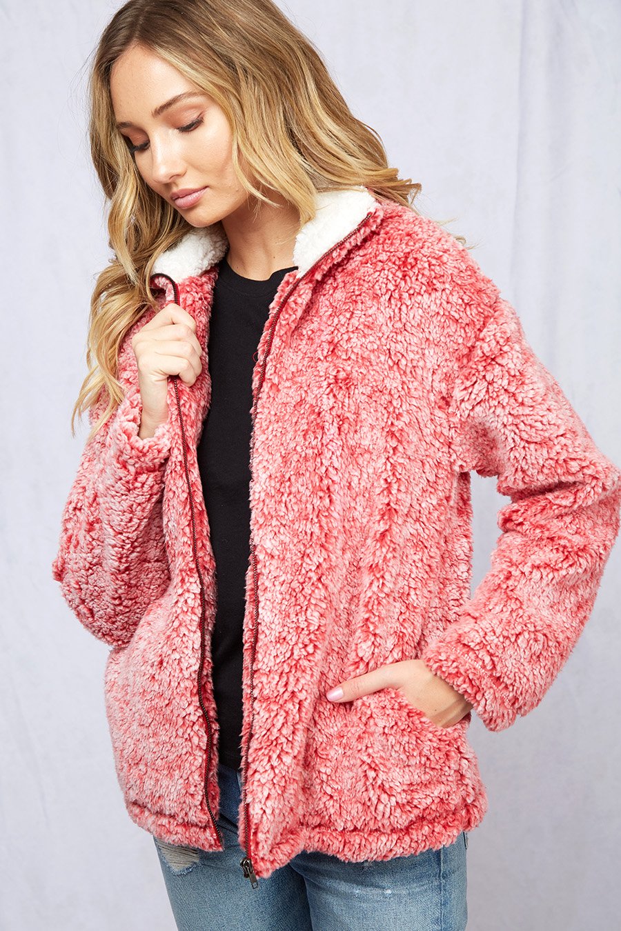 Sherpa Full Zip with Pockets