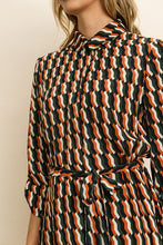 Load image into Gallery viewer, Geometric Shirt Dress
