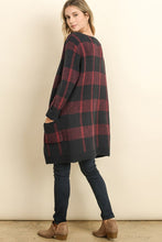 Load image into Gallery viewer, Plaid Sweater Cardigan

