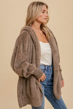 Load image into Gallery viewer, Sherpa Hooded Jacket in Ash
