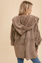 Load image into Gallery viewer, Sherpa Hooded Jacket in Ash
