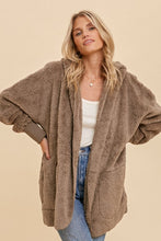 Load image into Gallery viewer, Sherpa Hooded Jacket in Ash

