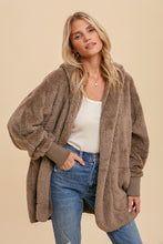 Load image into Gallery viewer, Sherpa Hooded Jacket in Ash
