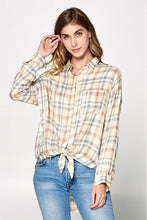 Load image into Gallery viewer, Running Plaid Blouse
