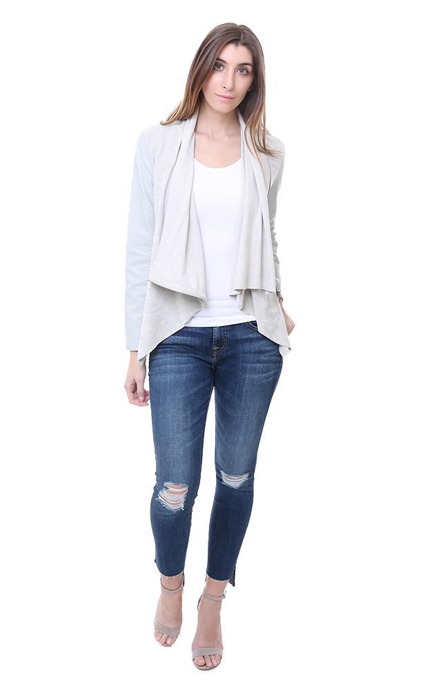 Waterfall Faux Leather Jacket