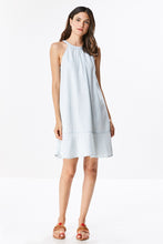 Load image into Gallery viewer, Chambray Dress with Ruffle Trim
