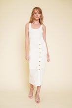 Load image into Gallery viewer, Scoop Neck Button Front Midi Dress
