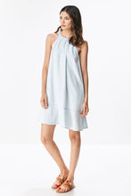 Load image into Gallery viewer, Chambray Dress with Ruffle Trim
