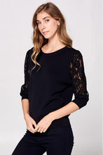 Load image into Gallery viewer, Ribbed Lace Top
