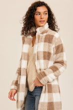Load image into Gallery viewer, Sherpa Check Coat
