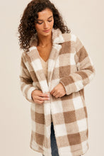 Load image into Gallery viewer, Sherpa Check Coat
