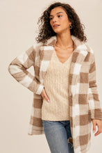 Load image into Gallery viewer, Sherpa Check Coat
