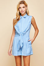 Load image into Gallery viewer, Button Down Front Tie Romper
