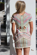 Load image into Gallery viewer, Woven S/S Dress with Fringe Detail
