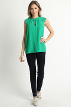Load image into Gallery viewer, Pin Tucked Shoulder Ruffle Blouse
