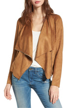 Load image into Gallery viewer, Waterfall Faux Leather Jacket
