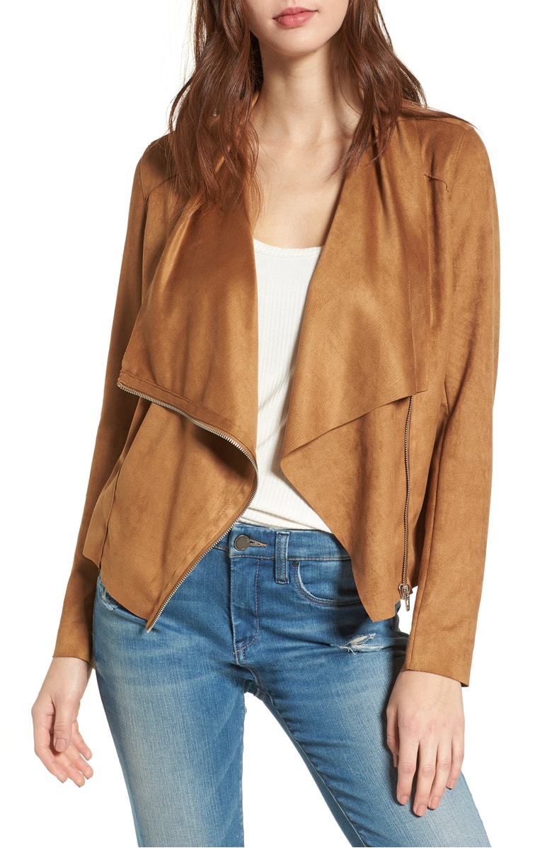 Waterfall Faux Leather Jacket