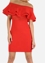 Load image into Gallery viewer, Off The Shoulder Knit Dress
