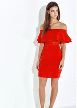 Load image into Gallery viewer, Off The Shoulder Knit Dress
