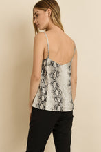 Load image into Gallery viewer, Snakeskin Satin Cami
