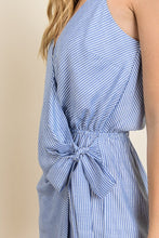 Load image into Gallery viewer, Striped Wrap Romper
