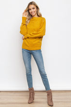 Load image into Gallery viewer, Asymmetrical Zipper Dolman Sweater
