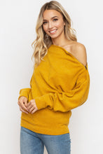Load image into Gallery viewer, Asymmetrical Zipper Dolman Sweater
