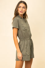 Load image into Gallery viewer, Cinch Waist Utility Romper

