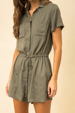 Load image into Gallery viewer, Cinch Waist Utility Romper
