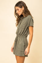 Load image into Gallery viewer, Cinch Waist Utility Romper
