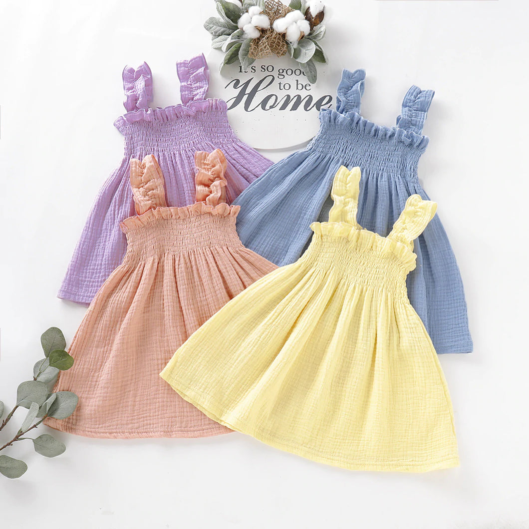 Little Girls Smocking Dress