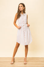 Load image into Gallery viewer, Alea Striped Button Down Dress
