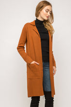 Load image into Gallery viewer, Long Open Collar Cardigan
