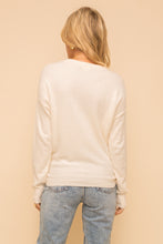 Load image into Gallery viewer, Tie Front Soft Fuzzy Sweater
