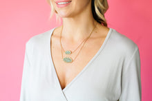Load image into Gallery viewer, Mint Crystal Layered Necklace
