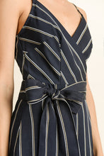 Load image into Gallery viewer, Pinstripe Side Tie Dress
