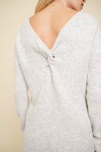 Load image into Gallery viewer, Reversible Twist Back Sweater Dress
