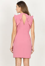 Load image into Gallery viewer, Rosetta Ruffle Woven Sheath Dress
