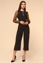 Load image into Gallery viewer, Alina Mesh Sleeve Jumpsuit
