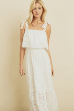 Load image into Gallery viewer, Beach Bliss Eyelet Midi Dress
