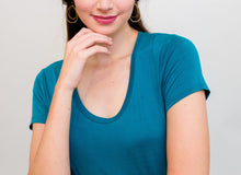 Load image into Gallery viewer, Gold Double Teardrop Earrings
