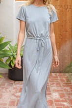 Load image into Gallery viewer, Linen Midi Dress with Front Tie
