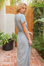 Load image into Gallery viewer, Linen Midi Dress with Front Tie
