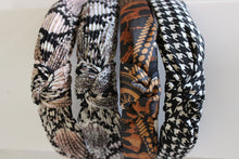 Load image into Gallery viewer, Herringbone Knotted Headband
