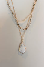 Load image into Gallery viewer, Triple Layer Howlite Pendant
