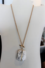 Load image into Gallery viewer, 2 in 1 Howlite Marble Necklace
