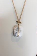 Load image into Gallery viewer, 2 in 1 Howlite Marble Necklace
