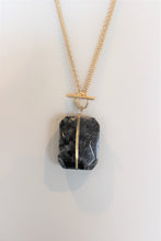 Load image into Gallery viewer, 2 in 1 Black Marble Necklace
