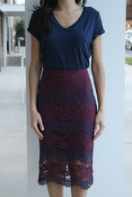 Load image into Gallery viewer, Lace Colorblock Skirt

